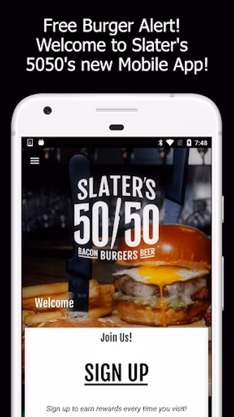 Slaters 5050 Burgers Bacon Bee Screenshot 1 - AppWisp.com Slaters 5050 Burgers Bacon Bee Screenshot 1 - AppWisp.com