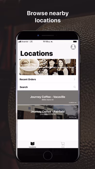 Journey Coffee Co. Screenshot 2 - AppWisp.com Journey Coffee Co. Screenshot 2 - AppWisp.com