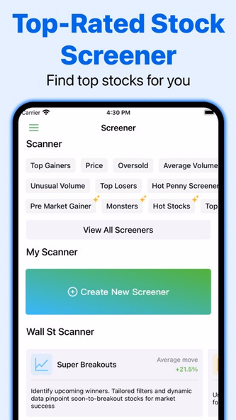 Stock Screener, Market Scanner Screenshot 2 - AppWisp.com Stock Screener, Market Scanner Screenshot 2 - AppWisp.com