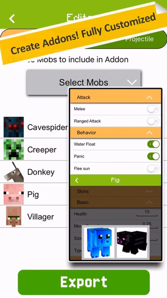 MCPE Addons - Addon Creator Screenshot 4 - AppWisp.com