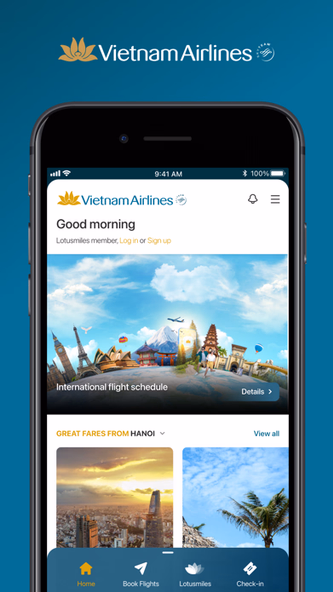 Vietnam Airlines Screenshot 2 - AppWisp.com Vietnam Airlines Screenshot 2 - AppWisp.com