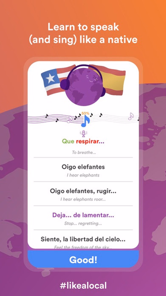 Univoice: Language Music App Screenshot 3 - AppWisp.com Univoice: Language Music App Screenshot 3 - AppWisp.com