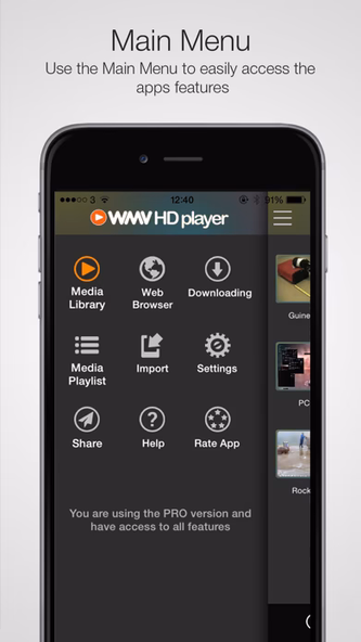 WMV HD Player & Importer Screenshot 4 - AppWisp.com WMV HD Player & Importer Screenshot 4 - AppWisp.com