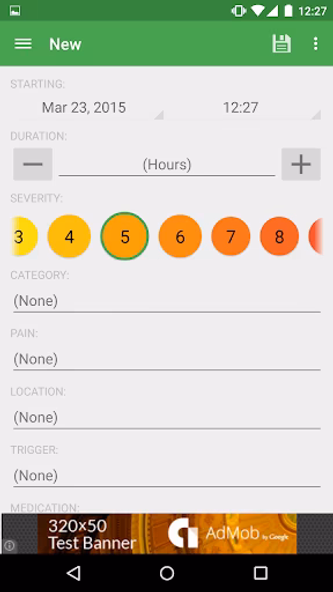 Health Log Screenshot 2 - AppWisp.com Health Log Screenshot 2 - AppWisp.com