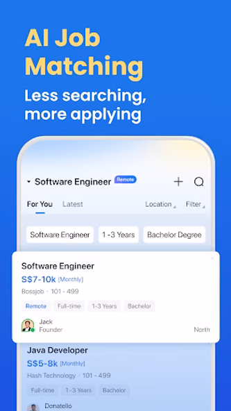 Bossjob: Chat & Job Search Screenshot 3 - AppWisp.com Bossjob: Chat & Job Search Screenshot 3 - AppWisp.com