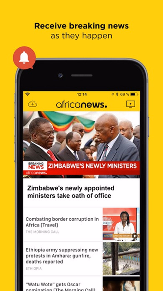 Africanews - News in Africa Screenshot 4 - AppWisp.com Africanews - News in Africa Screenshot 4 - AppWisp.com