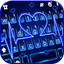 Neon Blue Heartbeat Keyboard T - AppWisp.com
