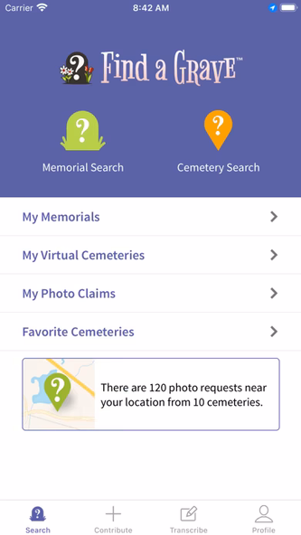 Find a Grave Screenshot 1 - AppWisp.com Find a Grave Screenshot 1 - AppWisp.com