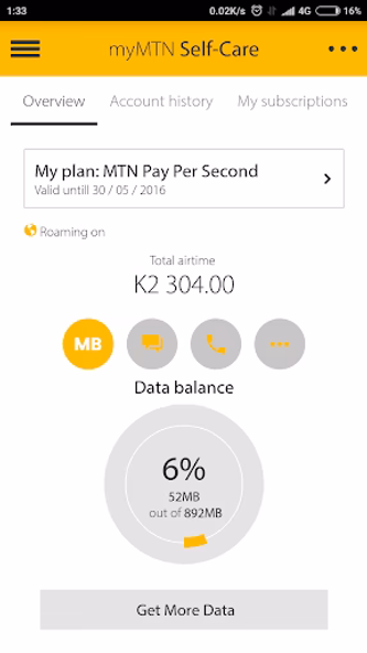 MyMTN Screenshot 2 - AppWisp.com MyMTN Screenshot 2 - AppWisp.com