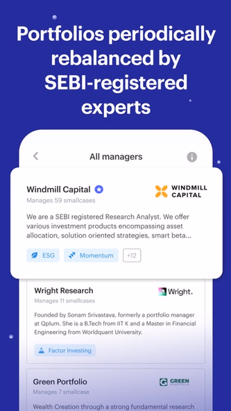 smallcase: Stocks, MFs, FDs Screenshot 4 - AppWisp.com smallcase: Stocks, MFs, FDs Screenshot 4 - AppWisp.com