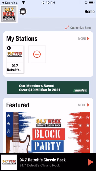 94.7 WCSX Screenshot 1 - AppWisp.com 94.7 WCSX Screenshot 1 - AppWisp.com