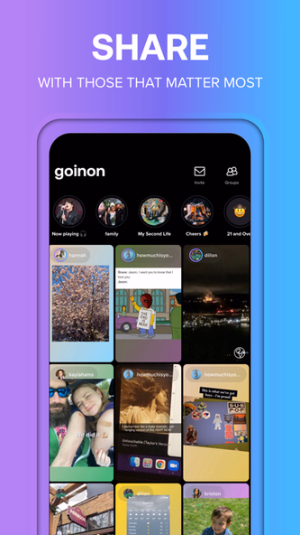 GoinOn - Stories with Friends Screenshot 2 - AppWisp.com GoinOn - Stories with Friends Screenshot 2 - AppWisp.com
