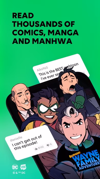 WEBTOON: Manga, Comics, Manhwa Screenshot 1 - AppWisp.com WEBTOON: Manga, Comics, Manhwa Screenshot 1 - AppWisp.com