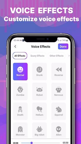 Voice Changer - Voice Effects Screenshot 2 - AppWisp.com Voice Changer - Voice Effects Screenshot 2 - AppWisp.com