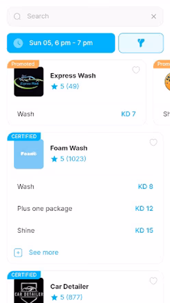Ghaseel Car Wash Screenshot 3 - AppWisp.com Ghaseel Car Wash Screenshot 3 - AppWisp.com