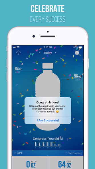 Waterlogged — Drink More Water Screenshot 1 - AppWisp.com Waterlogged — Drink More Water Screenshot 1 - AppWisp.com