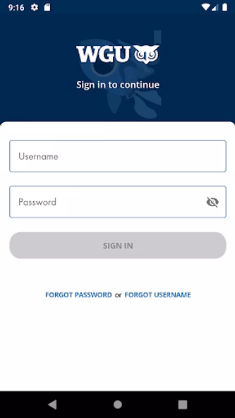 myWGU Mobile Screenshot 1 - AppWisp.com myWGU Mobile Screenshot 1 - AppWisp.com