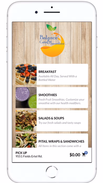 Balance Cafe & Smoothies Screenshot 2 - AppWisp.com Balance Cafe & Smoothies Screenshot 2 - AppWisp.com