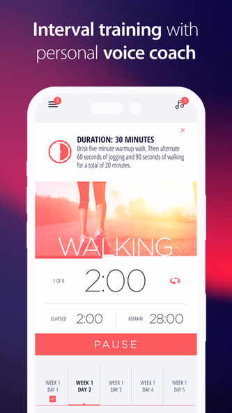 10K Trainer by C25K® Screenshot 2 - AppWisp.com 10K Trainer by C25K® Screenshot 2 - AppWisp.com