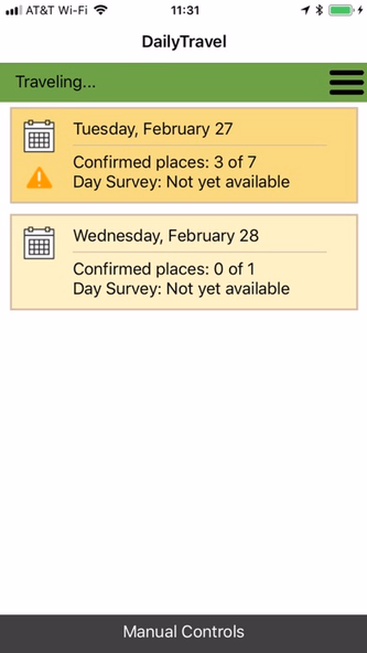 Westat DailyTravel Screenshot 2 - AppWisp.com Westat DailyTravel Screenshot 2 - AppWisp.com