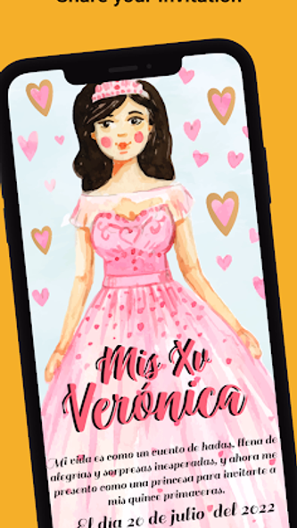 Quinceanera invitation Screenshot 4 - AppWisp.com Quinceanera invitation Screenshot 4 - AppWisp.com
