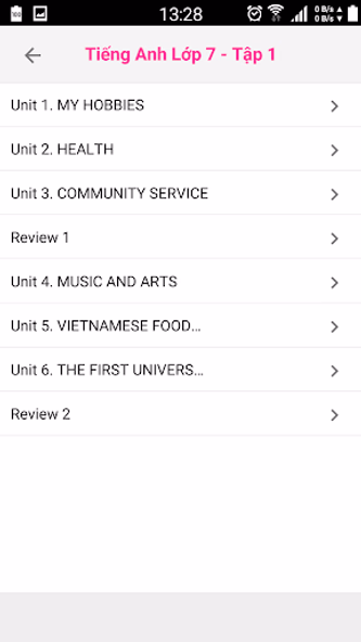 Tieng Anh Lop 7 Moi - Tap 1 Screenshot 1 - AppWisp.com Tieng Anh Lop 7 Moi - Tap 1 Screenshot 1 - AppWisp.com