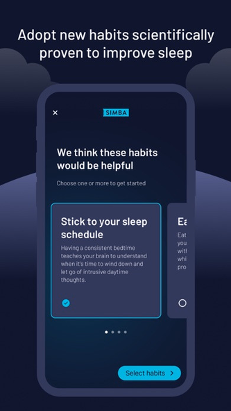 Simba Sleep Coach & Tracker Screenshot 3 - AppWisp.com Simba Sleep Coach & Tracker Screenshot 3 - AppWisp.com