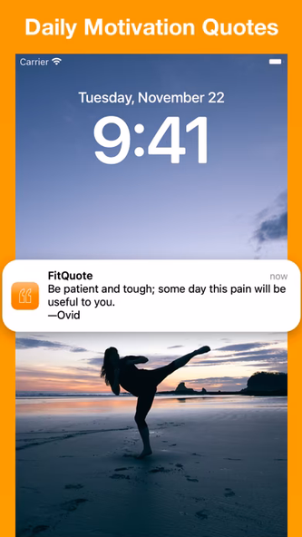 FitQuote — Motivation Quotes Screenshot 1 - AppWisp.com FitQuote — Motivation Quotes Screenshot 1 - AppWisp.com