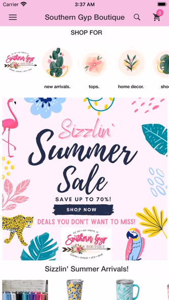 Southern Gyp Boutique Screenshot 1 - AppWisp.com Southern Gyp Boutique Screenshot 1 - AppWisp.com