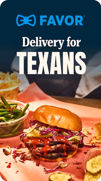 Favor: Texas Food Delivery Screenshot 1 - AppWisp.com Favor: Texas Food Delivery Screenshot 1 - AppWisp.com
