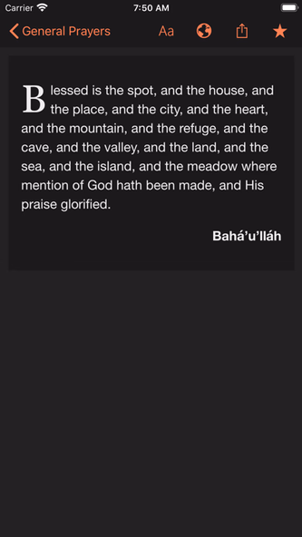 Bahá’í Prayers Screenshot 2 - AppWisp.com Bahá’í Prayers Screenshot 2 - AppWisp.com