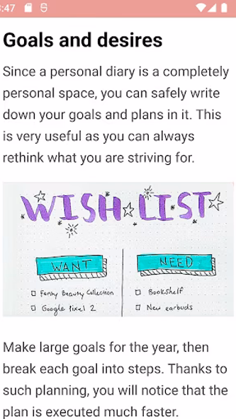 Personal diary ideas Screenshot 3 - AppWisp.com Personal diary ideas Screenshot 3 - AppWisp.com