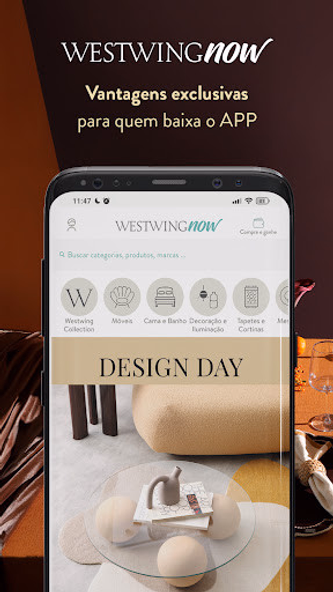 WestwingNow: Cashback no APP Screenshot 1 - AppWisp.com WestwingNow: Cashback no APP Screenshot 1 - AppWisp.com