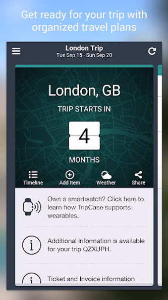 TripCase – Travel Organizer Screenshot 1 - AppWisp.com TripCase – Travel Organizer Screenshot 1 - AppWisp.com