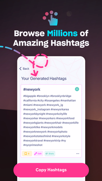 Hashtag Expert: AI Captions Screenshot 3 - AppWisp.com Hashtag Expert: AI Captions Screenshot 3 - AppWisp.com
