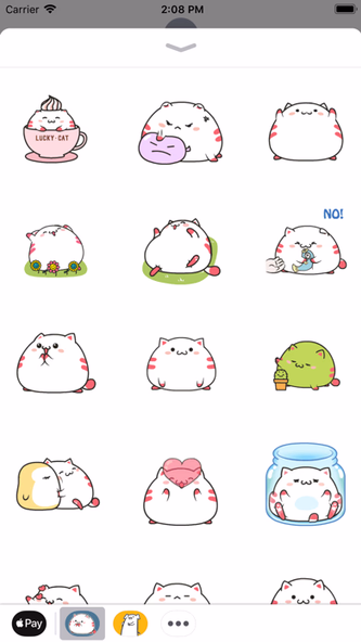 Chubby Kitten Animated Sticker Screenshot 1 - AppWisp.com Chubby Kitten Animated Sticker Screenshot 1 - AppWisp.com