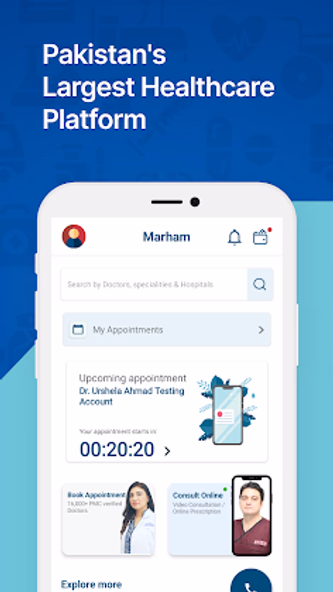 Marham: Doctors & Hospitals Screenshot 1 - AppWisp.com Marham: Doctors & Hospitals Screenshot 1 - AppWisp.com