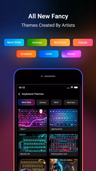 Neon LED Keyboard -RGB & Emoji Screenshot 2 - AppWisp.com Neon LED Keyboard -RGB & Emoji Screenshot 2 - AppWisp.com