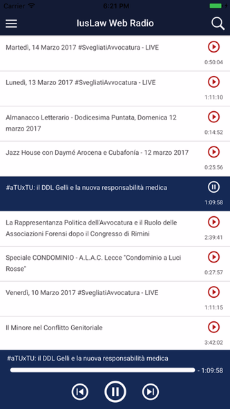 IusLaw WebRadio Screenshot 1 - AppWisp.com IusLaw WebRadio Screenshot 1 - AppWisp.com