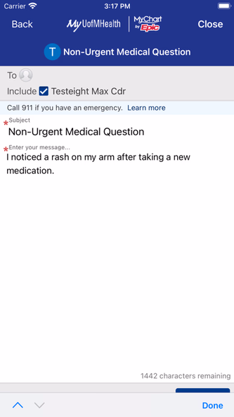 MyUofMHealth Screenshot 4 - AppWisp.com MyUofMHealth Screenshot 4 - AppWisp.com