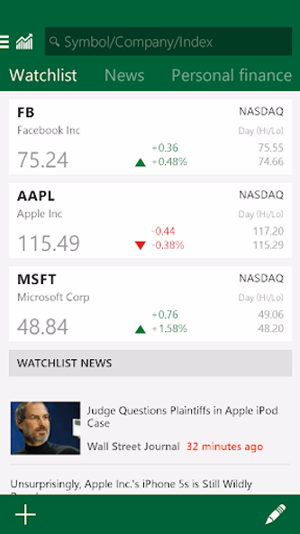 MSN Money- Stock Quotes & News Screenshot 3 - AppWisp.com MSN Money- Stock Quotes & News Screenshot 3 - AppWisp.com