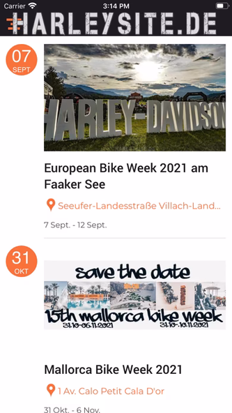 Harleysite Screenshot 4 - AppWisp.com Harleysite Screenshot 4 - AppWisp.com