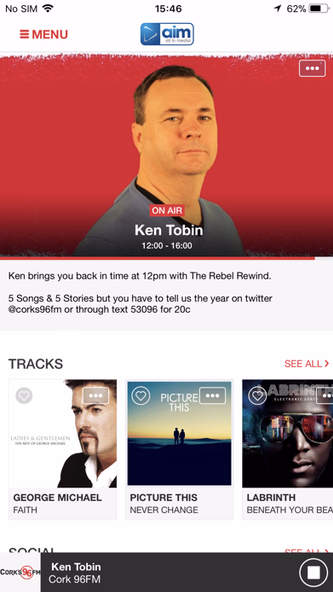 AIM Radio Screenshot 2 - AppWisp.com AIM Radio Screenshot 2 - AppWisp.com