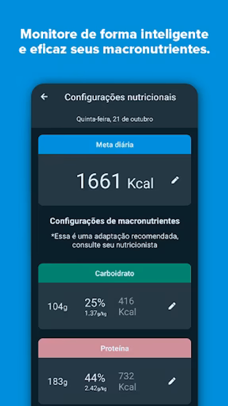 Growth - Dieta e Treino Screenshot 4 - AppWisp.com Growth - Dieta e Treino Screenshot 4 - AppWisp.com