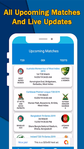 Cricgenix: Live cricket TV Screenshot 4 - AppWisp.com Cricgenix: Live cricket TV Screenshot 4 - AppWisp.com