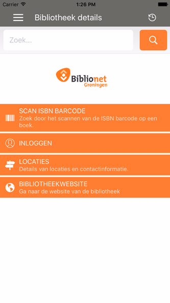 Biblionet Groningen Screenshot 1 - AppWisp.com Biblionet Groningen Screenshot 1 - AppWisp.com
