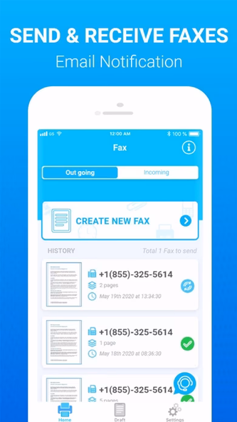 Fax From IPhone: Send &Receive Screenshot 3 - AppWisp.com Fax From IPhone: Send &Receive Screenshot 3 - AppWisp.com