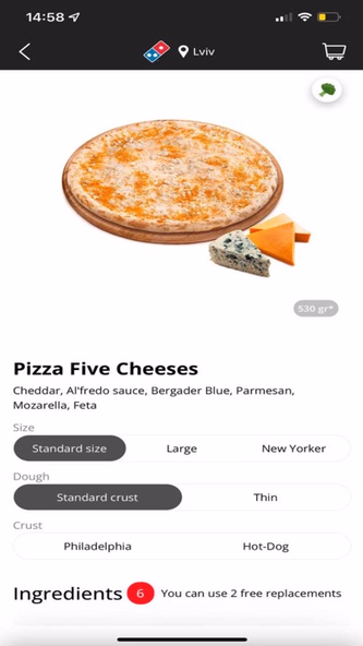 Domino's Pizza Ukraine Screenshot 4 - AppWisp.com Domino's Pizza Ukraine Screenshot 4 - AppWisp.com