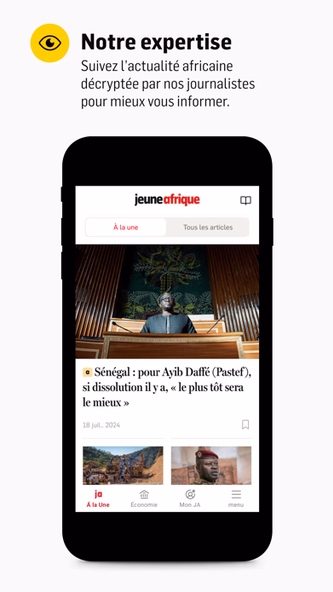 Jeune Afrique Screenshot 1 - AppWisp.com Jeune Afrique Screenshot 1 - AppWisp.com