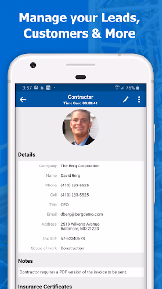 Contractor Foreman (CMS + CRM) Screenshot 2 - AppWisp.com Contractor Foreman (CMS + CRM) Screenshot 2 - AppWisp.com
